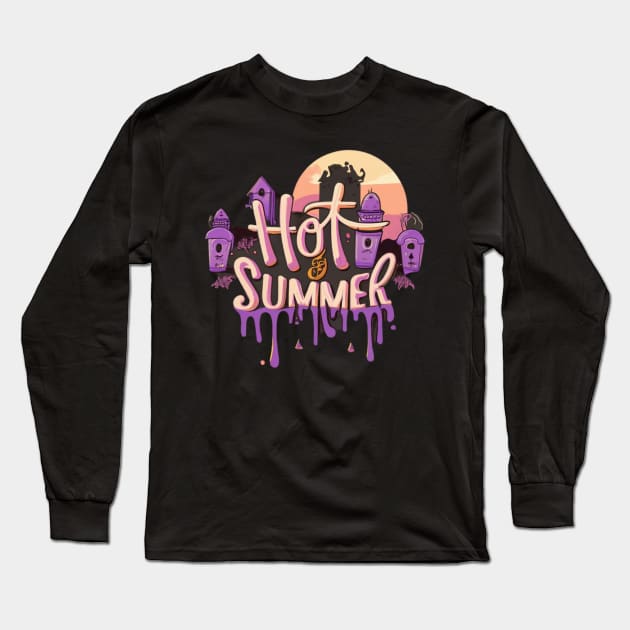 hot goth summer Long Sleeve T-Shirt by AOAOCreation